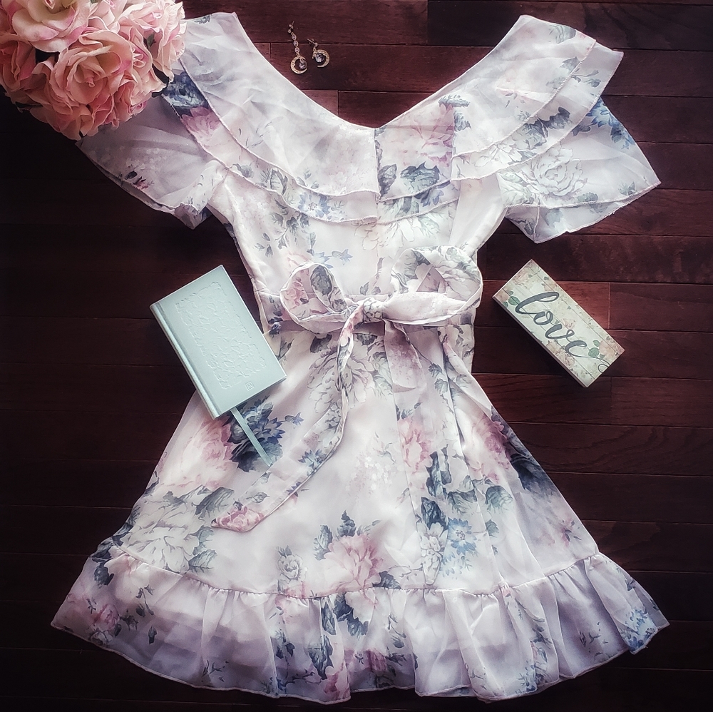 MyFiona | Floral Dress | Lavender, Pink - Picture 3 of 8